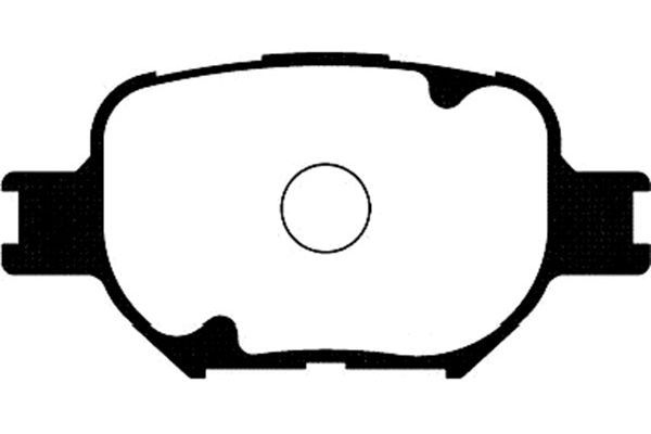 KAVO PARTS stabdžių trinkelių rinkinys, diskinis stabdys BP-9073